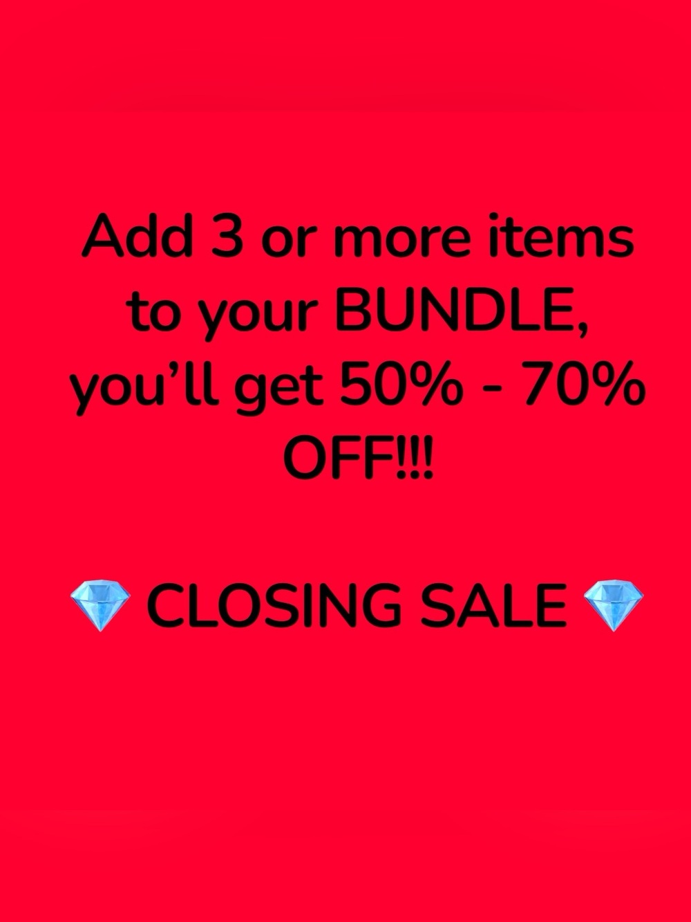 🎈🎈 CLOSING SALE 🎈🎈50% - 70% OFF